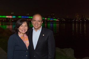 Maria and Raul Salinas, Honorary Co-Chairs of the 2016 Los Angeles Builders Ball