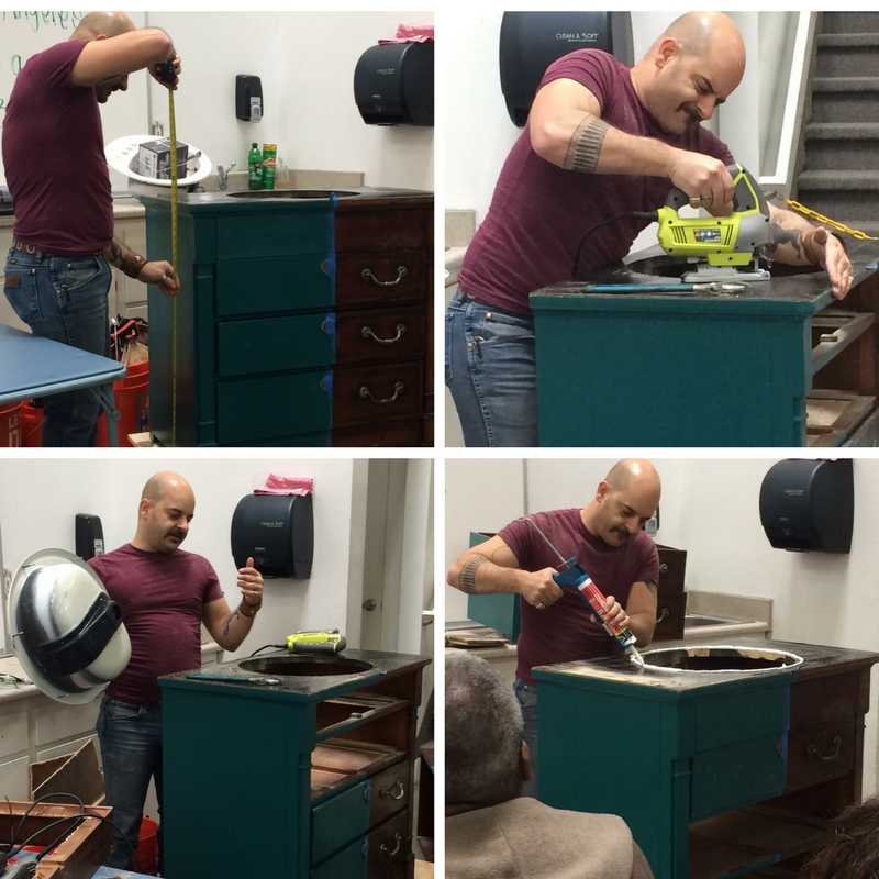 Diytuesday How To Transform An Old Dresser Into A Unique Bathroom