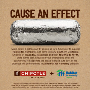Habitat for Humanity Chipotle Fundraiser