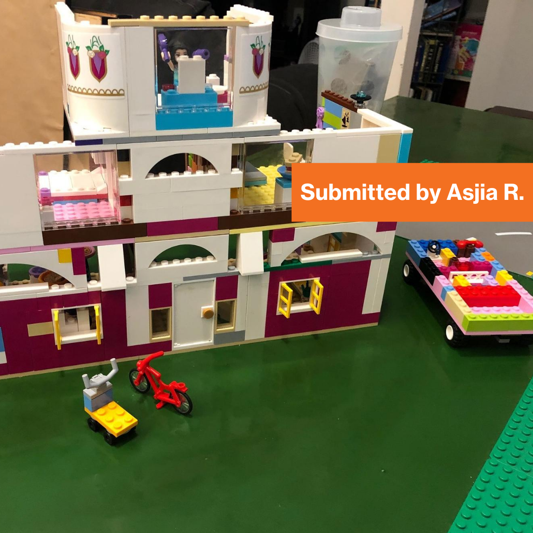 Imagine Design Build contestant winner. Made out of Legos