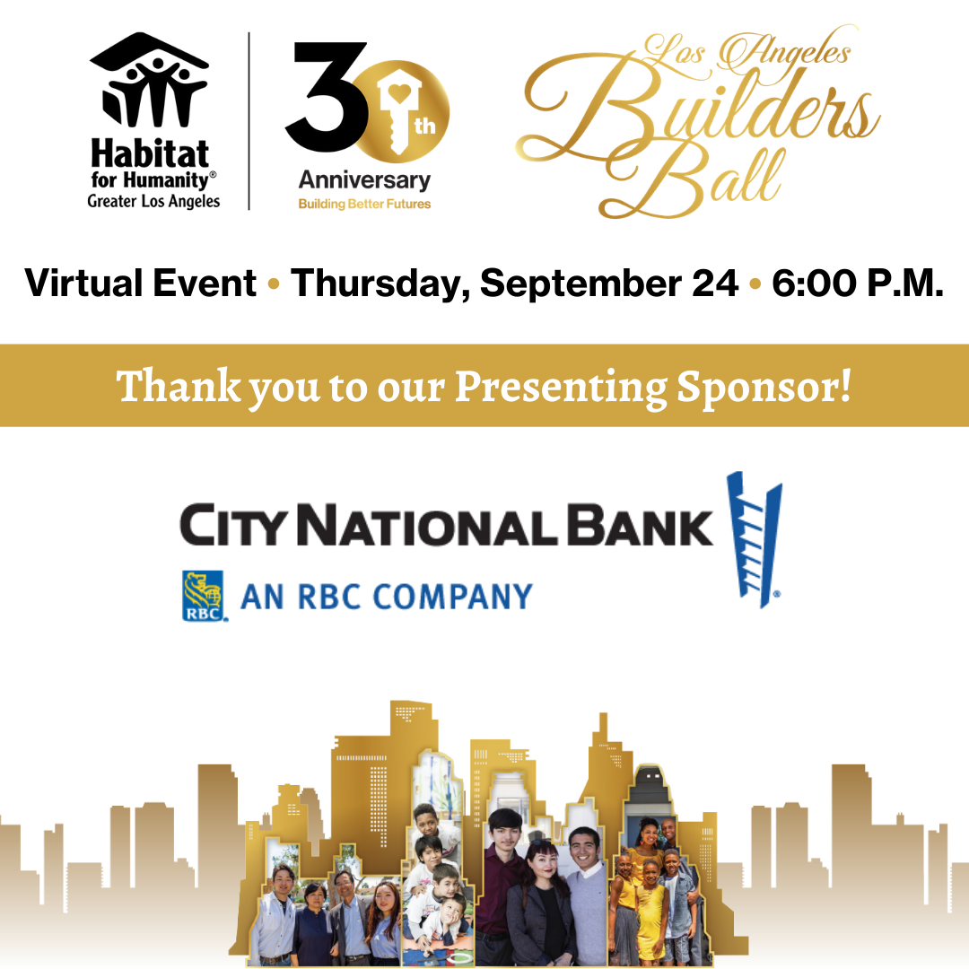 Los Angeles Builders Ball® Invitation Presented by City National Bank