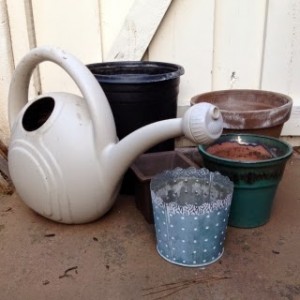 watering cans